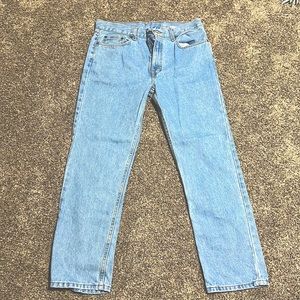 Straight leg jeans
